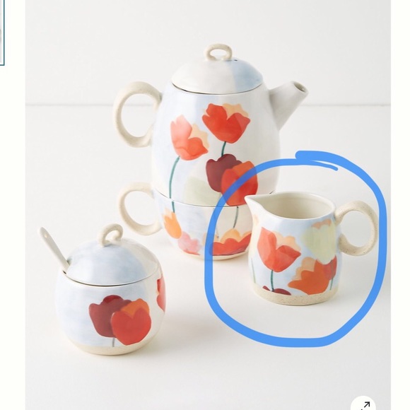 Top Rated NWT Anthropologie Tulip Creamer - Picture 3 of 7
